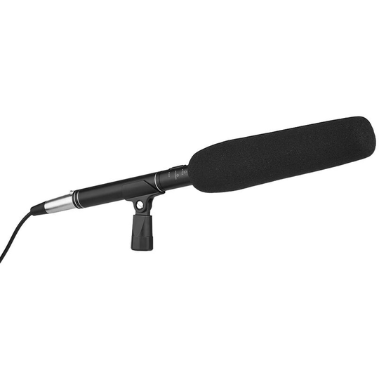 Asupermall - MF-360 Professional Super Uni-ultra-directional Condenser Interview Microphone + 6M Audio Cable 2pcs Microphone Holders Foam Windscreen