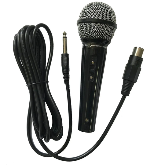 Easy Karaoke Wired Microphone - Black