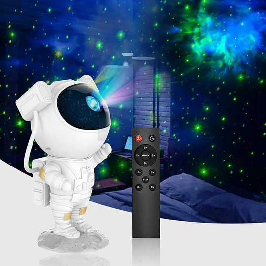 Heguyey - Astronaut Galaxy Projector Starry Night Light, Astronaut Star Projector with Nebula, Timer and Remote Control, Star Lamp for Bedroom and