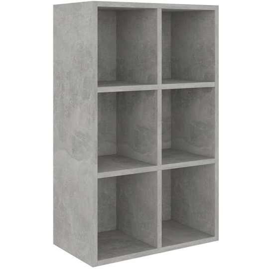 Book Cabinet/Sideboard Concrete Grey 66x30x97.8 cm Engineered Wood vidaXL - Grey