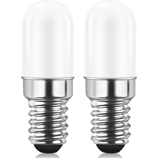 2 Pack E14 led Fridge Light Bulb 5W Warm White 3000K Fridge Light Bulb Salt Lamp Sewing Machine Not Dimmable