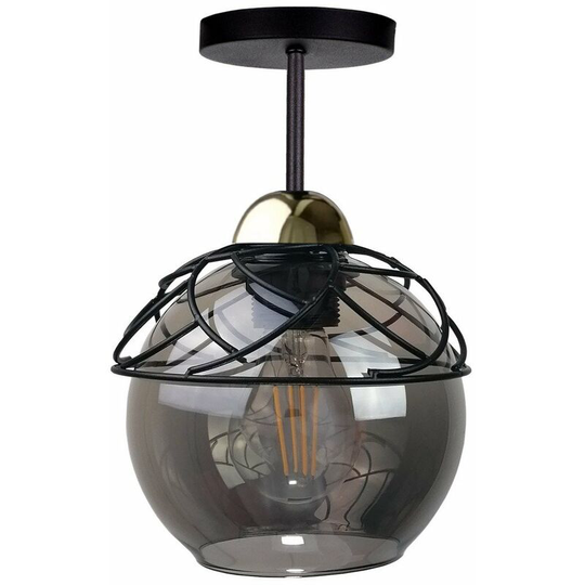 Keter Mera Semi Flush Light Black, 15cm, 1x E27