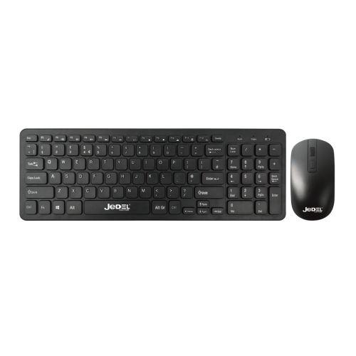 Jedel WS990 Wireless Desktop Kit Multimedia Keyboard 1600 DPI Mouse Black