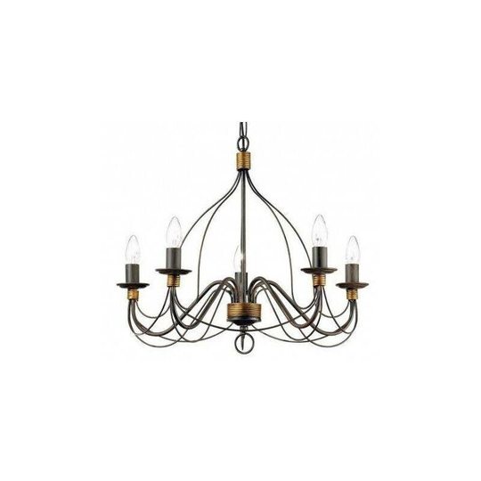 Ideal Lux Corte - 8 Light Chandelier Rust Brown Finish, E14
