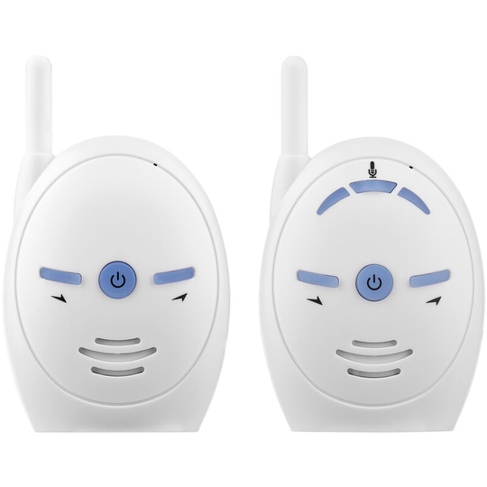 2.4G Wireless Audio Baby Monitor Max. 200M Transmission Range Built-in Microphone Speaker Two-Way Talk Audio Mnitoring Dual Power Supply Ways