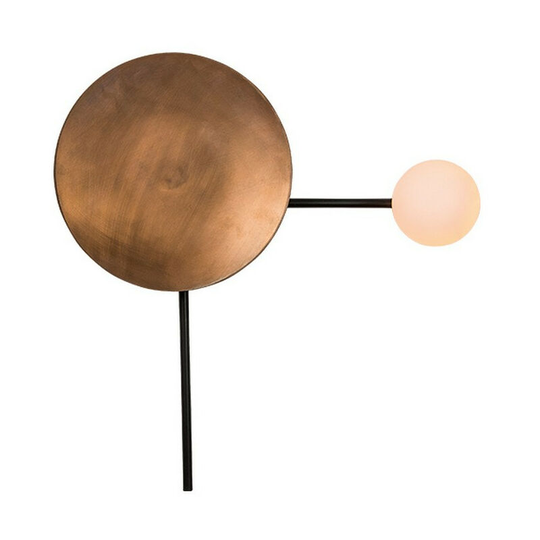 Larissa Lighting - Larissa Nikaia Sconce Wall Lamp Black-Copper Rusty 1 Light