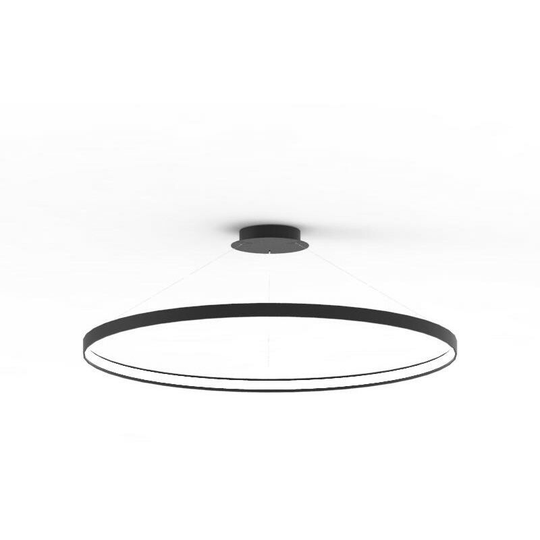 Zumaline Circle Integrated led Pendant Ceiling Light, Black, 7820lm, 3000K