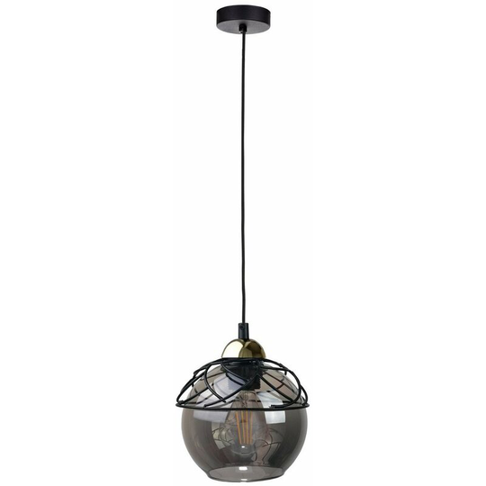 Keter Mera Dome Pendant Ceiling Light Black, 15cm, 1x E27