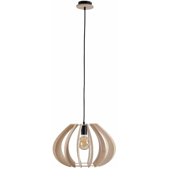 Keter Nora Wire Frame Pendant Ceiling Light Natural, 44.5cm, 1x E27