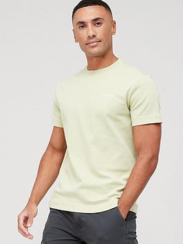 Calvin Klein Micro Logo Interlock T-Shirt - Light Green , Light Green, Size S, Men