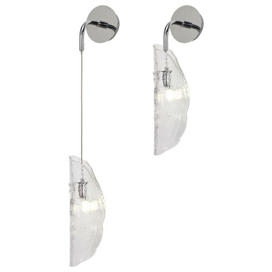 Luminosa Lighting - Luminosa Wall Light, 1 x G9, Polished Chrome, Clear Glass