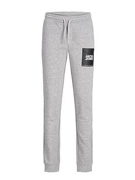Jack & Jones Junior Boys Gordon Lock Sweat Pants - Light Grey Marl, Light Grey Marl, Size 6 Years