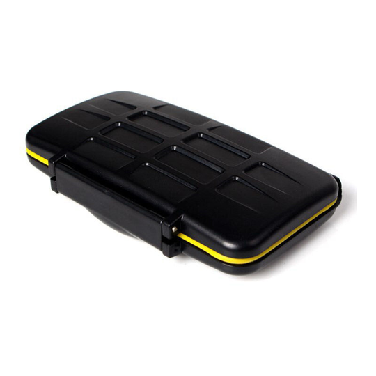 Litzee - Memory Card Cassette 12SD Camera Card Storage Media Water and Shock Resistant Case