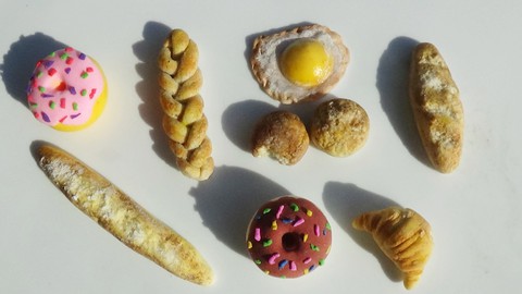 Making Miniature Food Using Air Dry Clay