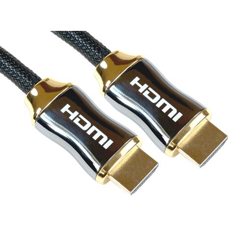 Cables Direct HDMI/HDMI M/M 2m HDMI cable HDMI Type A (Standard) Black Gold