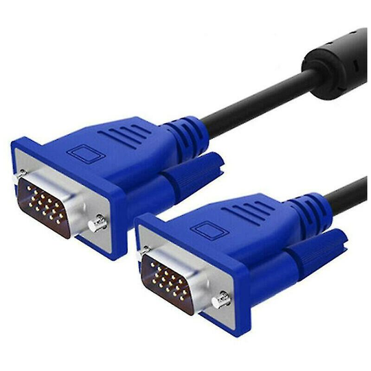 1.5M VGA Cable High Resolution SVGA 15 Pin PC to TFT Monitor LCD TV Lead Blue