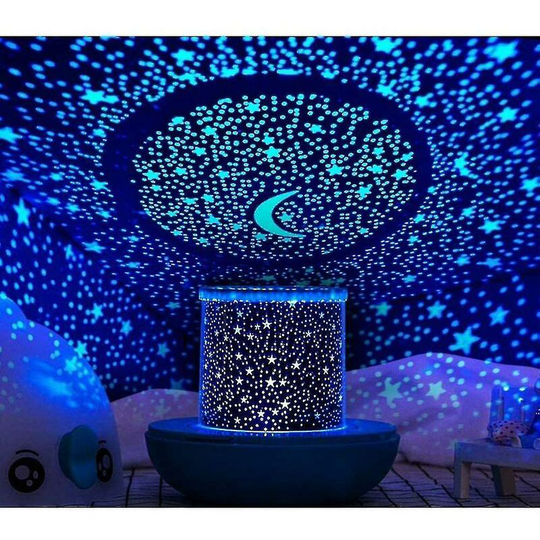 Kids Night Light Designed with Remote Control and Led Star Projector Timer(Blue)
