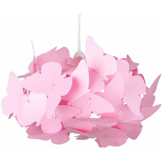 Pink Butterfly Easy Fit Light Shade - Pink PP butterflies