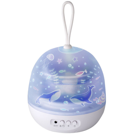 Starry sky projection lamp, dreamlike universe led rotating night light birthday christmas atmosphere usb projector-white