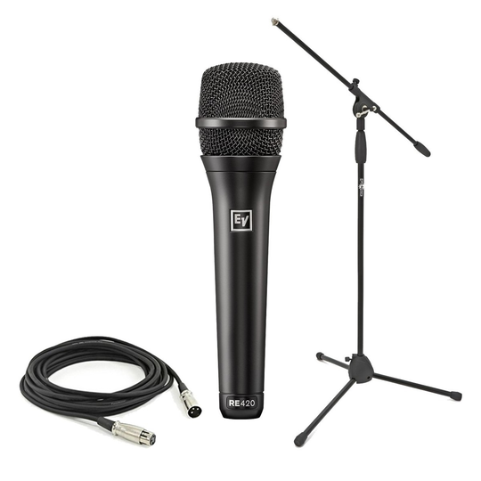 Electro-Voice RE420 Vocal Condenser Microphone With Stand and Cable