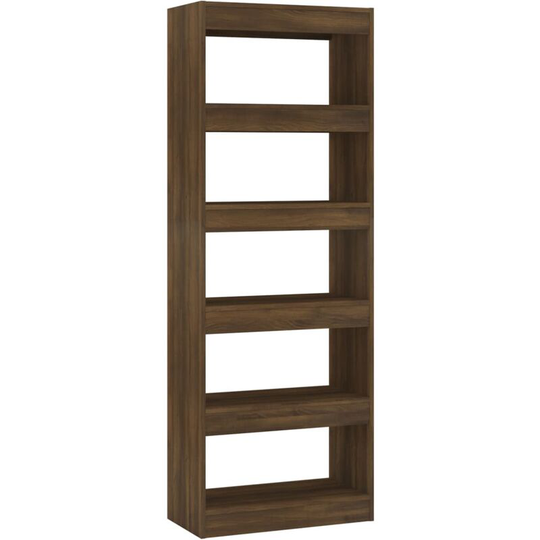 Book Cabinet/Room Divider Brown Oak 60x30x166 cm Engineered Wood Vidaxl Brown