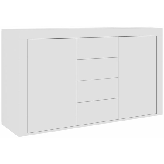 Sideboard White 120x36x69 cm Engineered Wood Vidaxl White