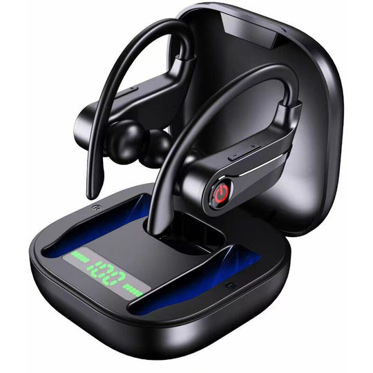 5.1 Wireless Headphones Enhanced Bass, IP7 Waterproof Wireless Sports Earphones, In Ear Wireless Running Headphones with hd Microphone, 40 Hours
