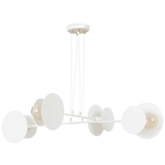 Emibig Lighting - Emibig Idea White Multi Arm Pendant Ceiling Light 4x E27
