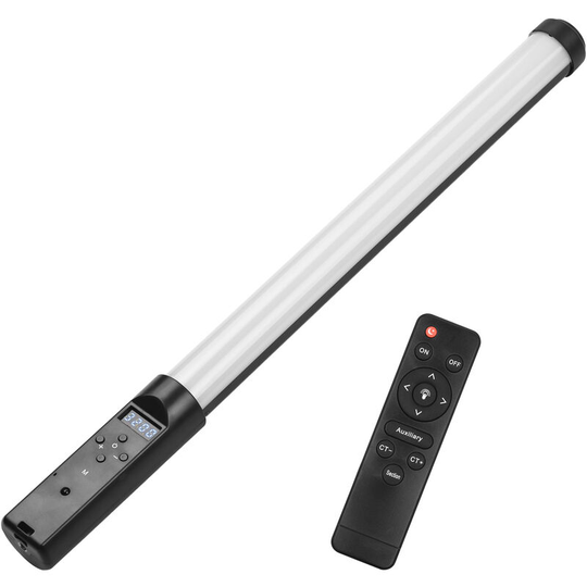 Superseller - Handheld led Video Tube Light Photography Fill-in Light Lamp 3200K-5500K Dimmable Built-in Battery with Remote Control for Vlog Live
