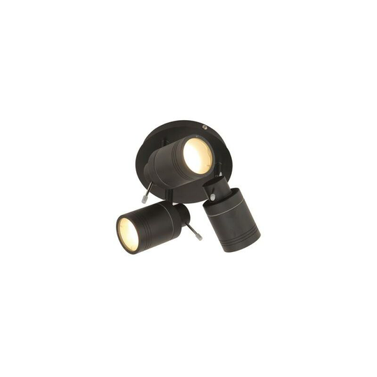 Forum Lighting - Forum Spa scorpius 3LT plate can spot Powder Coated Black