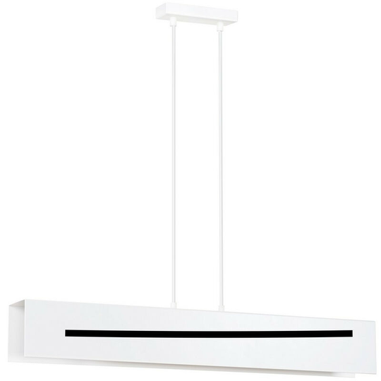 Emibig Lighting - Emibig Gentor White Bar Pendant Ceiling Light 3x E27
