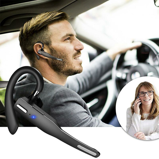 Flkwoh - couteur sans fil Bluetooth pour casque de téléphone portable avec microphone