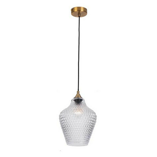 Larissa Piraeus Dome Ceiling Pendant Light 1x E27 Clear Class