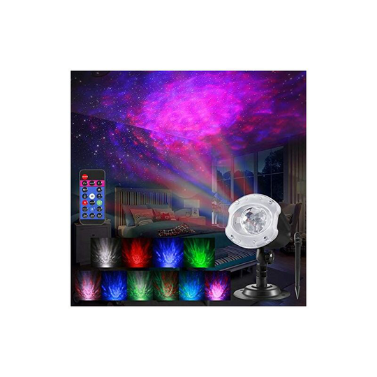Rare Pearl led Starry Sky Projector Night Light, Ocean Wave and Galaxy Projection Lamp with Color Lights, Bluetooth Music and Remote Control, Gift