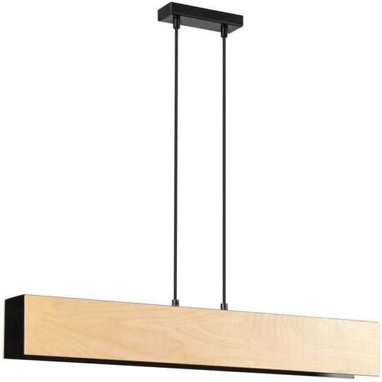 Emibig Lighting - Emibig Carlo Black Bar Pendant Ceiling Light 3x E27