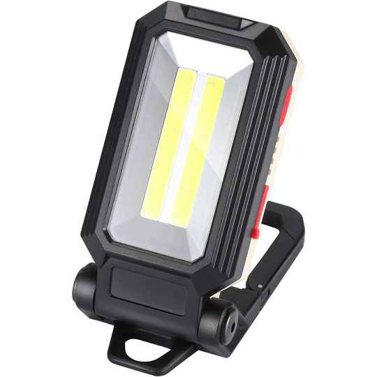 Aougo - led Work Light Camping Light Rechargeable led Spotlight Rechargeable Work Light Lamp Workshop cob Torch Flashlight with Magnetic Base for