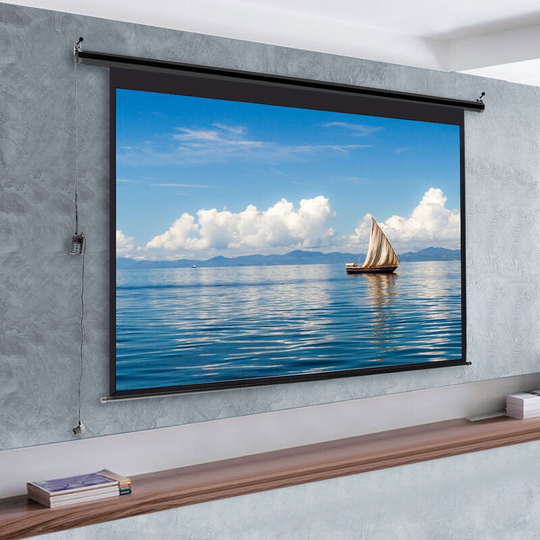 72 Inch hd Electric Pull Down Projector Screen - Livingandhome