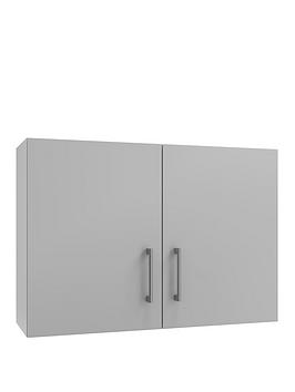 Manor Interiors Genoa Light Grey Wall Unit 1000Mm