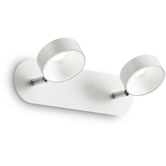 Ideal Lux Lighting - Ideal Lux Oby - led 2 Light Wall Light White