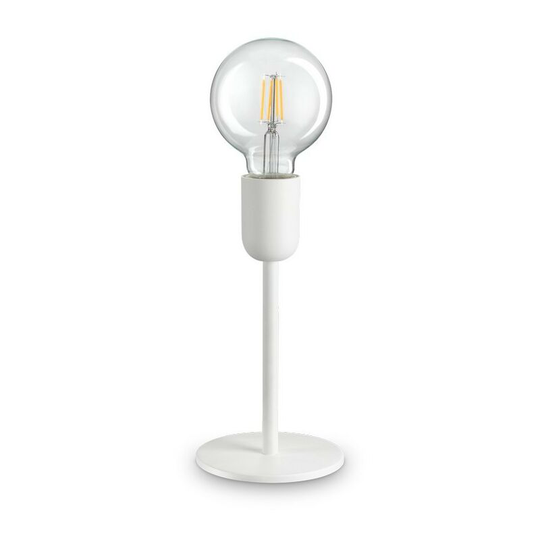 Ideal Lux microphone - Indoor Table Lamp 1 Light White, E27