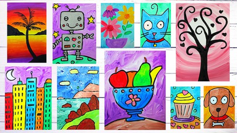 Draw & Paint With Color: 10 Fun Art Projects for Beginners