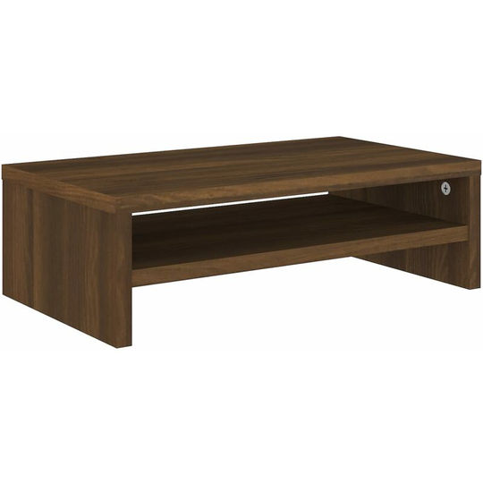 Monitor Stand Brown Oak 42x24x13 cm Engineered Wood Vidaxl Brown