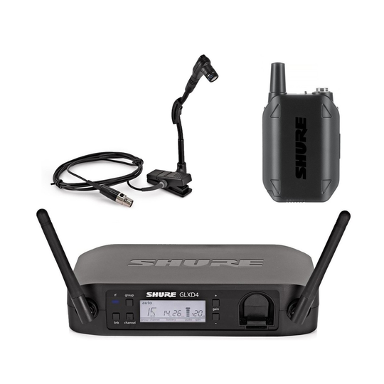 Shure GLXD14/B98 Digital Wireless Instrument Microphone System