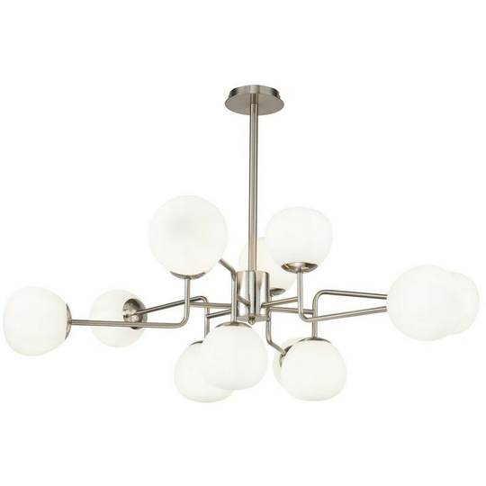 Maytoni Lighting - Erich Globe Ceiling Pendant Nickel, 12 Light, E14