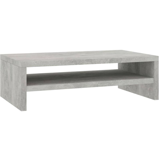 Monitor Stand Concrete Grey 42x24x13 cm Engineered Wood Vidaxl Grey