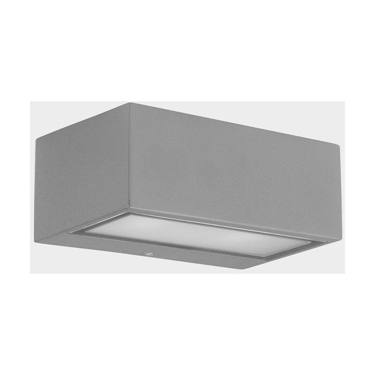Leds C4 Nemesis led 90x220mm Outdoor led Up Down Light Grey, Opal IP65 17.5W 2700K