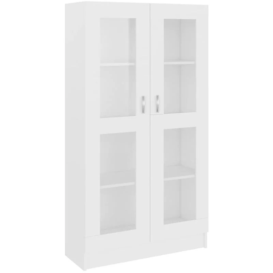 Vitrine Cabinet White 82.5x30.5x150 cm Engineered Wood Vidaxl White