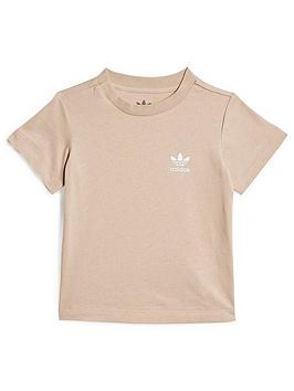 Boys, adidas Originals Toddler Kids Essentials T-Shirt - Light Brown, Light Brown, Size 0-3 Months