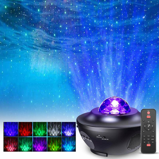 Led Star Projector with 21 Rotating Night Light Modes Ocean Star Ceiling Light Decoration