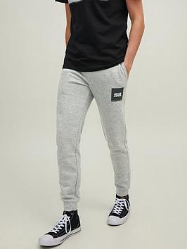 Jack & Jones Jack & Jones Lock Logo Joggers - Light Grey Melange, Light Grey Melange, Size S, Men